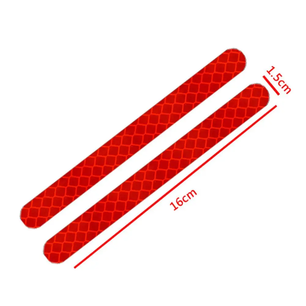 2Pcs/Set Universal Anti-Collision Rearview Mirror Truck Vehicle Strip Tape Reflective Car Sticker Safety Warning