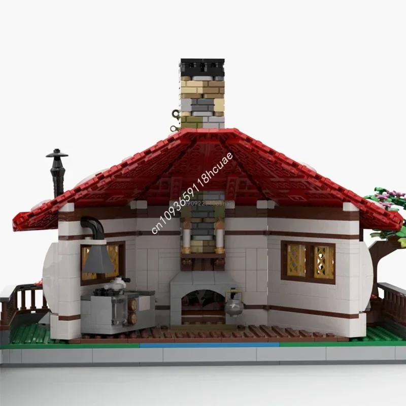 2106 Elementów Klocków Domek Grzybek z Bajki MOC Architektura Wioski Klocki do Składania Prezent Edukacyjny dla Dziewczynek na Urodziny dla Dzieci