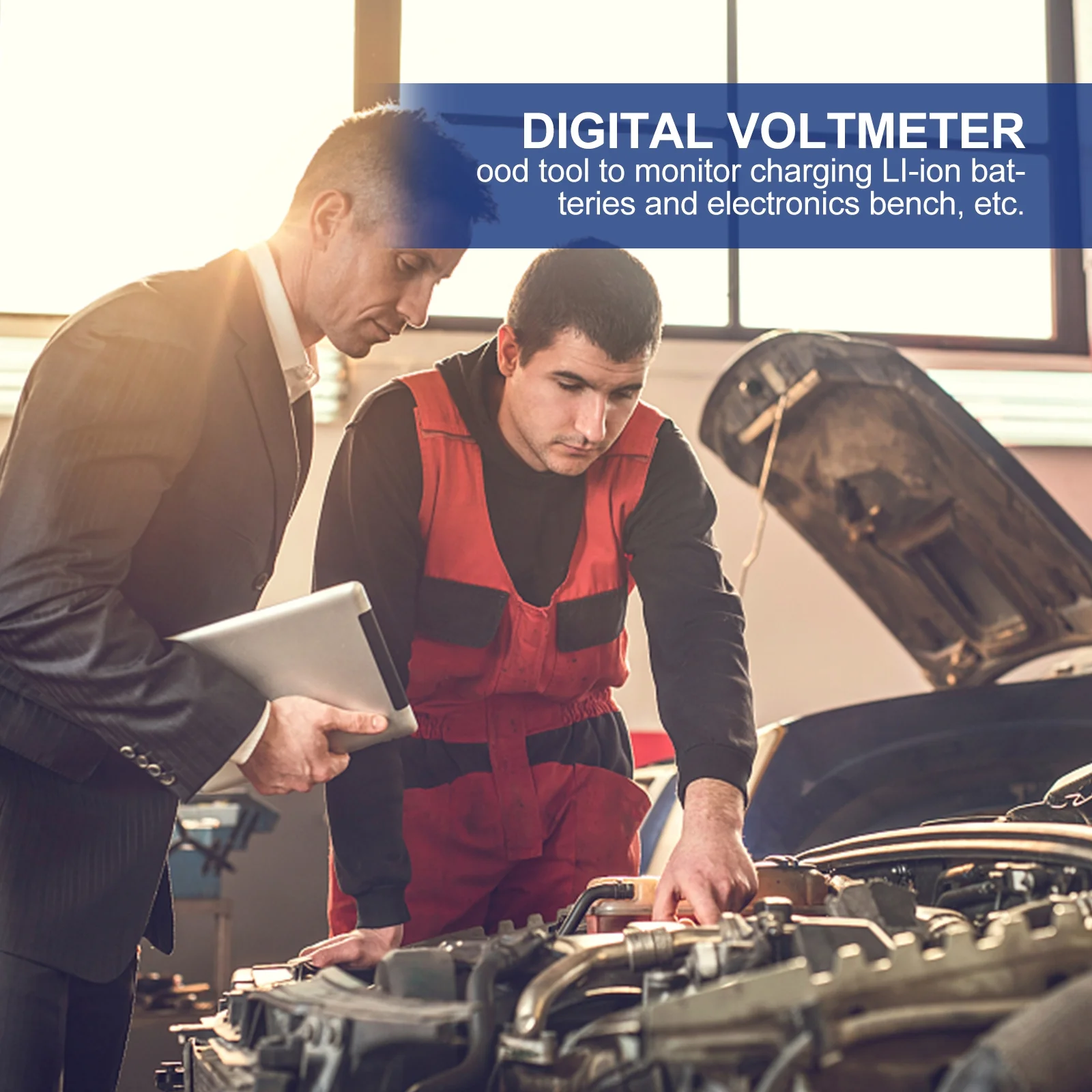 

4Pcs Dc 0-100V Mini Voltmeter Stable Practical Cost-Effective Monitoring Tool for Car Motorcycle