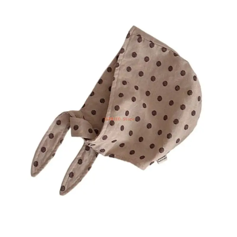 

U50F Dotted Pattern Baby Hat Comfortable Baby Turban Hat Soft for Newborns & Toddlers