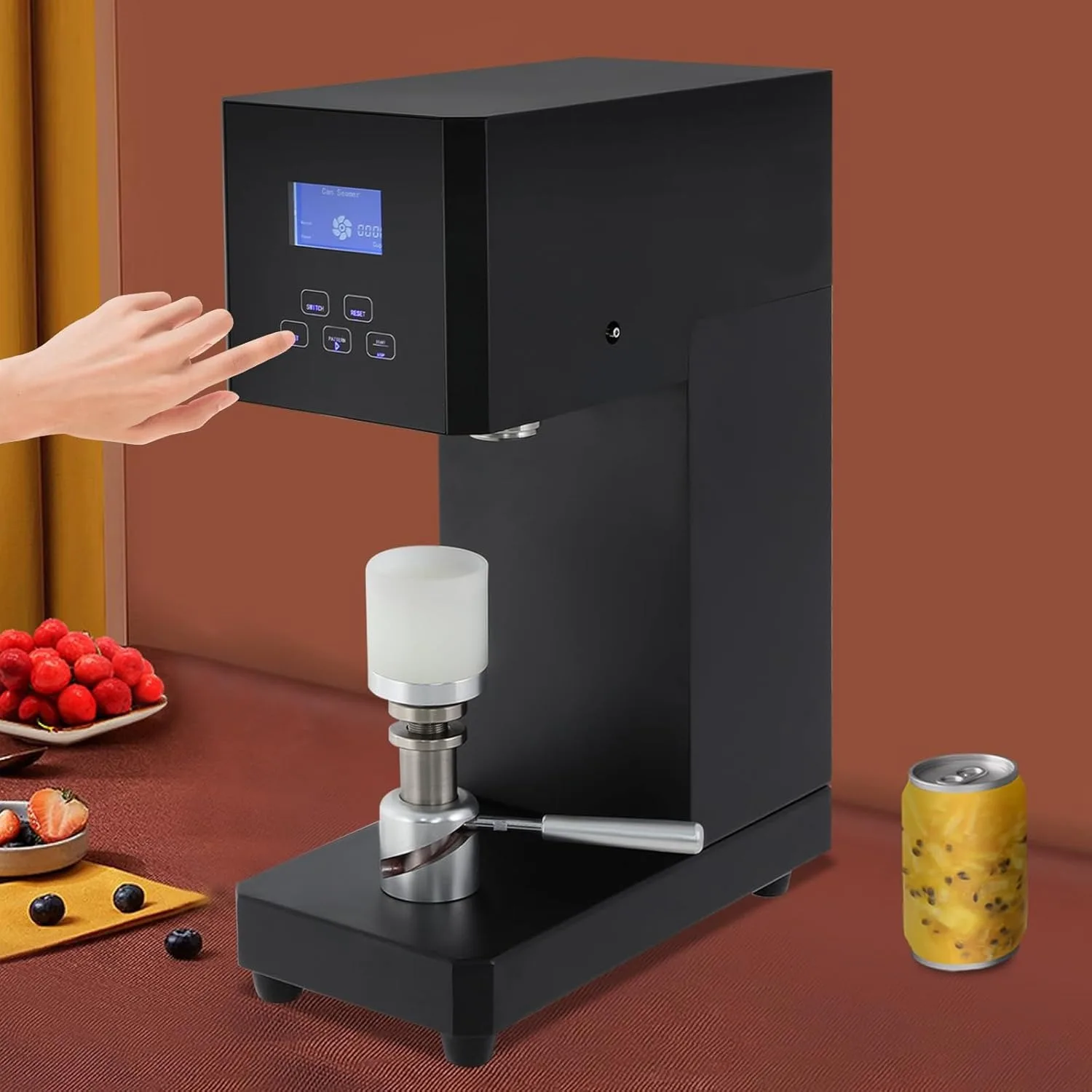 

Automatic Can Sealer Machine, Can Seamer Machine for Plastic Aluminum Cans,Tin Cup Sealing Machine for Homes, Bars, Cafes