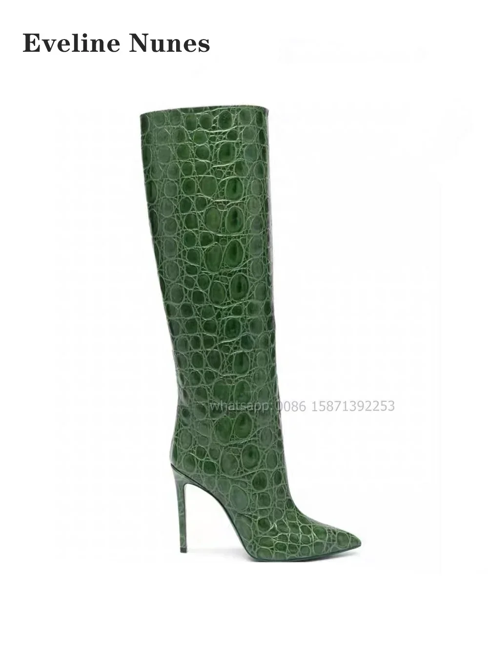 Rouse الأحمر حذاء برقبة للركبة أشار تو خنجر أرجواني المرقعة حجم كبير النساء الغنيمة سحب على الصلبة لامعة مثير حذاء فتاة حار