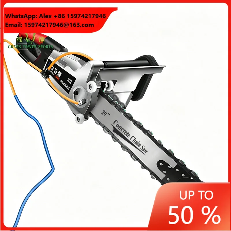 Factory Price Concrete Cutting Chain Saw Machine Brick Wall Cutting Machine 220v Handheld Cutting Marble Stone Chainsaw Machine