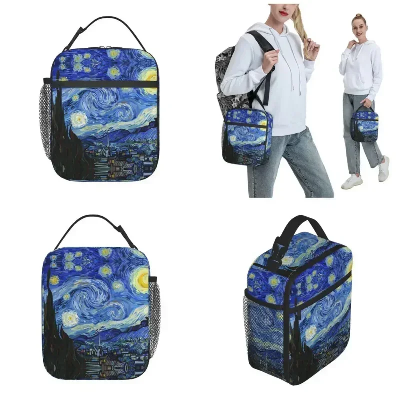 Lunchbox Van Gogh Schilderij Merchandise Starry Night Lunch Food Box Multifunctionele Koeler Thermische Lunchbox Voor School