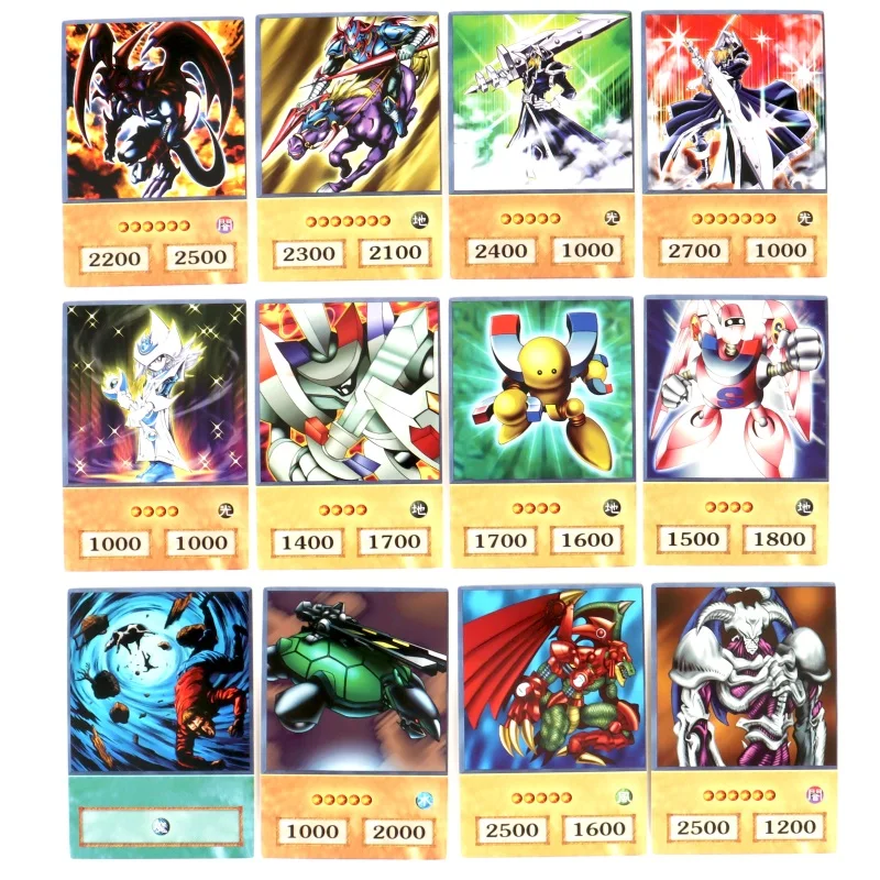 100szt Yu-Gi-Oh Karty w stylu anime Niebieskie oczy Ciemny magik Exodia Obelisk Slifer Ra Yugioh DM Classic Proxy DIY Card Prezent dla dzieci