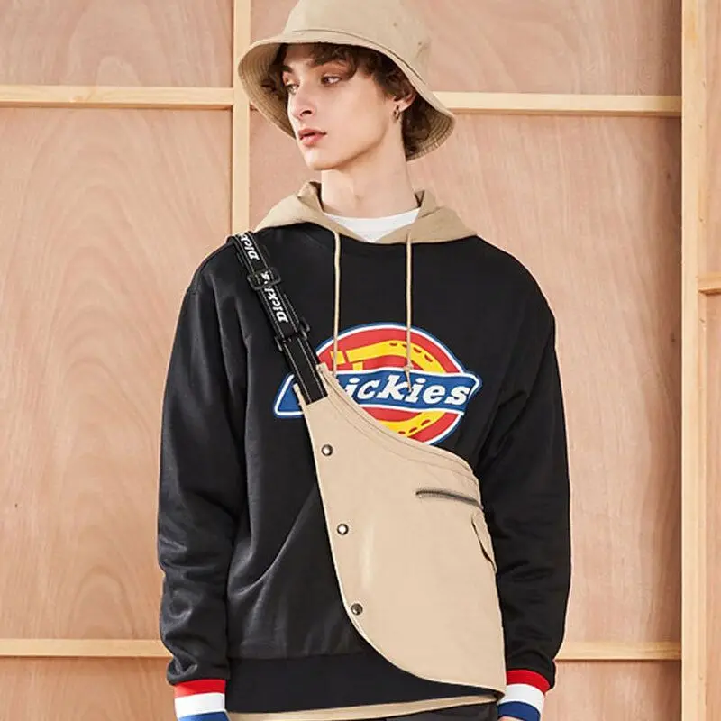 Dickies Pullover Crew Neck Sweatshirt Soft Fleece Lined Ribbed Trim Unisex Streetwear