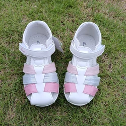 Super Quality 1pair Fashion Summer Children Orthopedic girl Sandals ,inner Genuine Leather, Kids Baby antiskid Soft Shoes