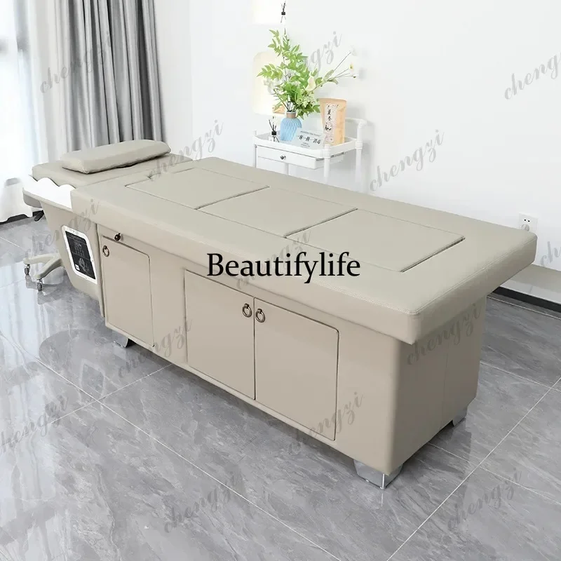 K153   Comfort Home Shampoo Chair Beauty Spa Massage Equipment Shampoo Chai Ear Picking PU Leather Furniture