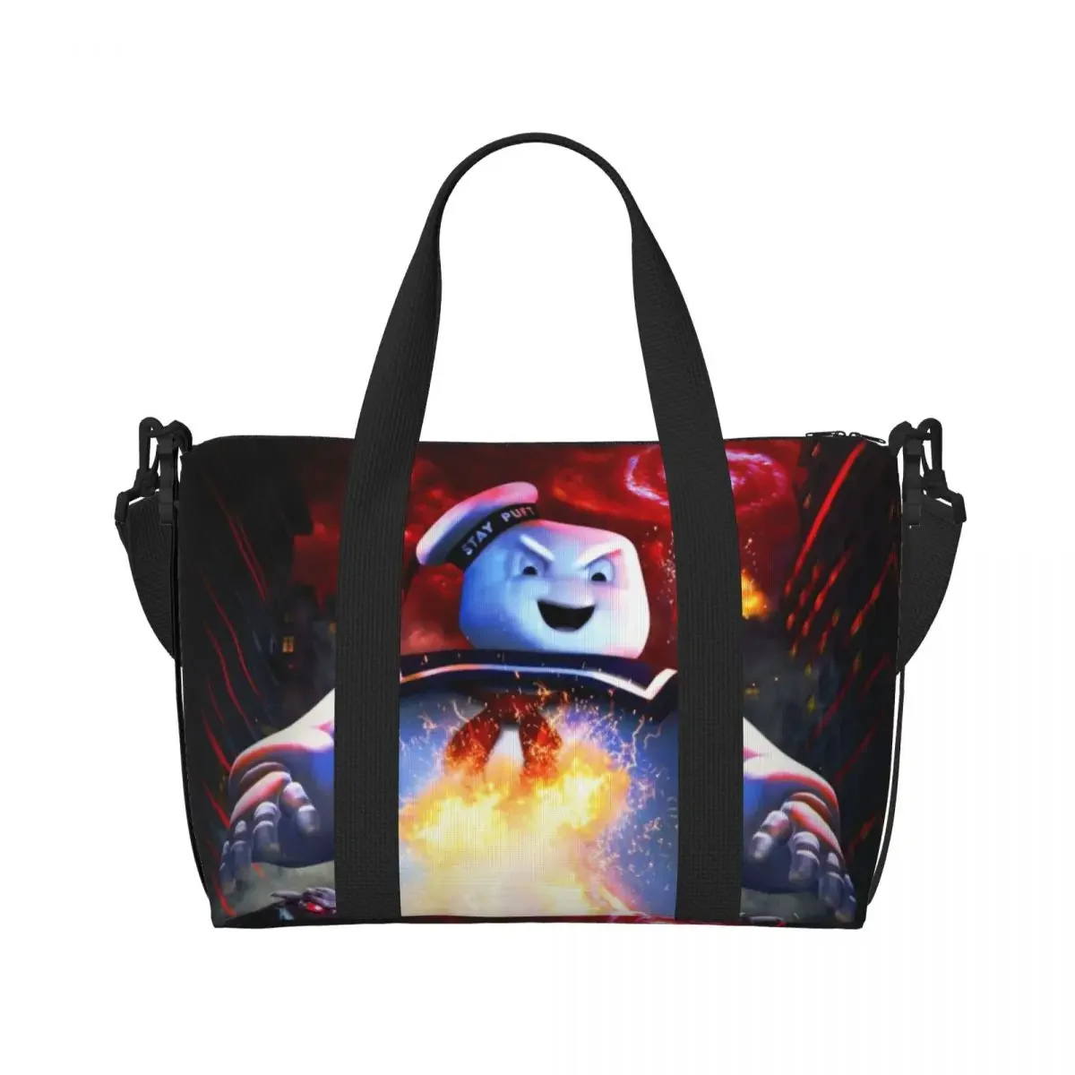 مخصص كبير Ghostbusters Afterlife عيد ميلاد حمل حقيبة للنساء خارق كوميديا فيلم الكتف التسوق رياضة الشاطئ حقيبة سفر