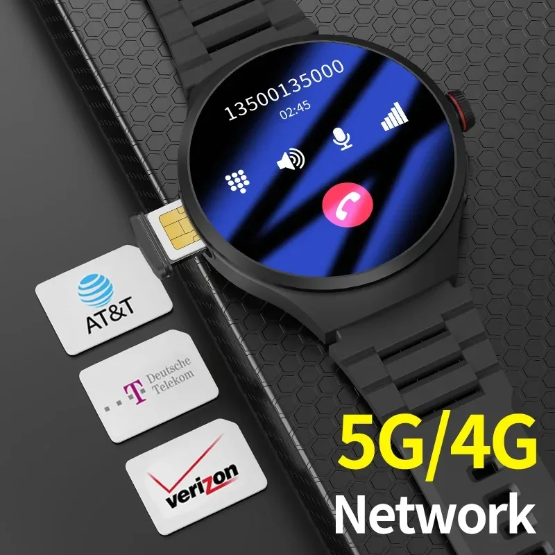 2025 ساعة ذكية 4G 5G LTE أندرويد 10.0 180 °   كاميرا دوارة 256 جيجابايت تخزين تطبيق جوجل بلاي تنزيل GPS WIFI معدل ضربات القلب Smartwatch