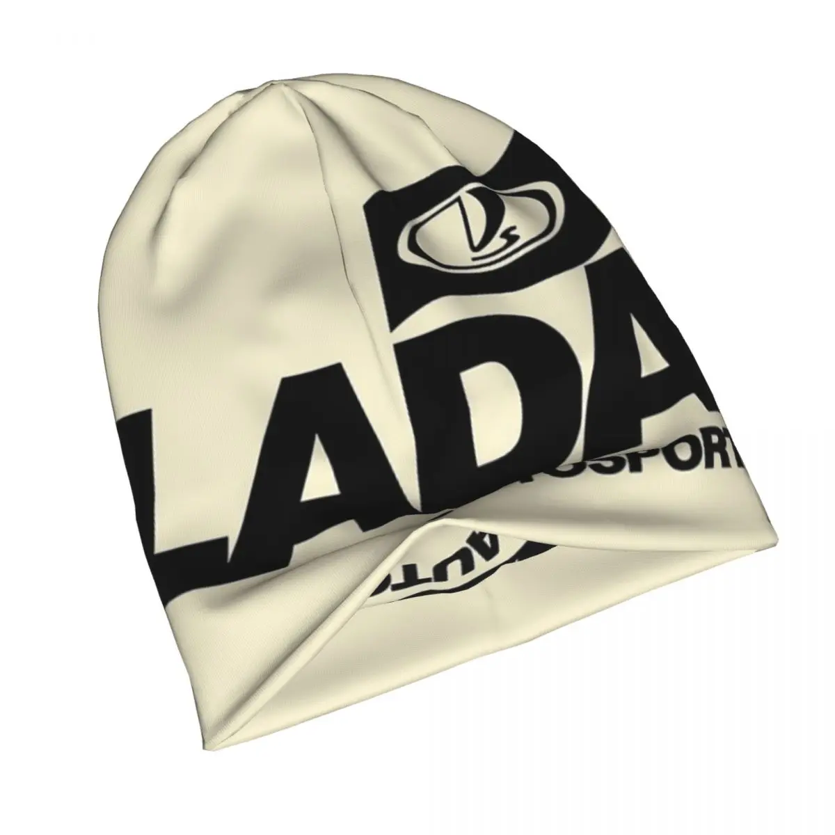 Lada Autosport With Flag Logo (black) Warm Knitted Cap Hip Hop Bonnet Hat Autumn Winter Outdoor Beanies Hats for Men Women Adult