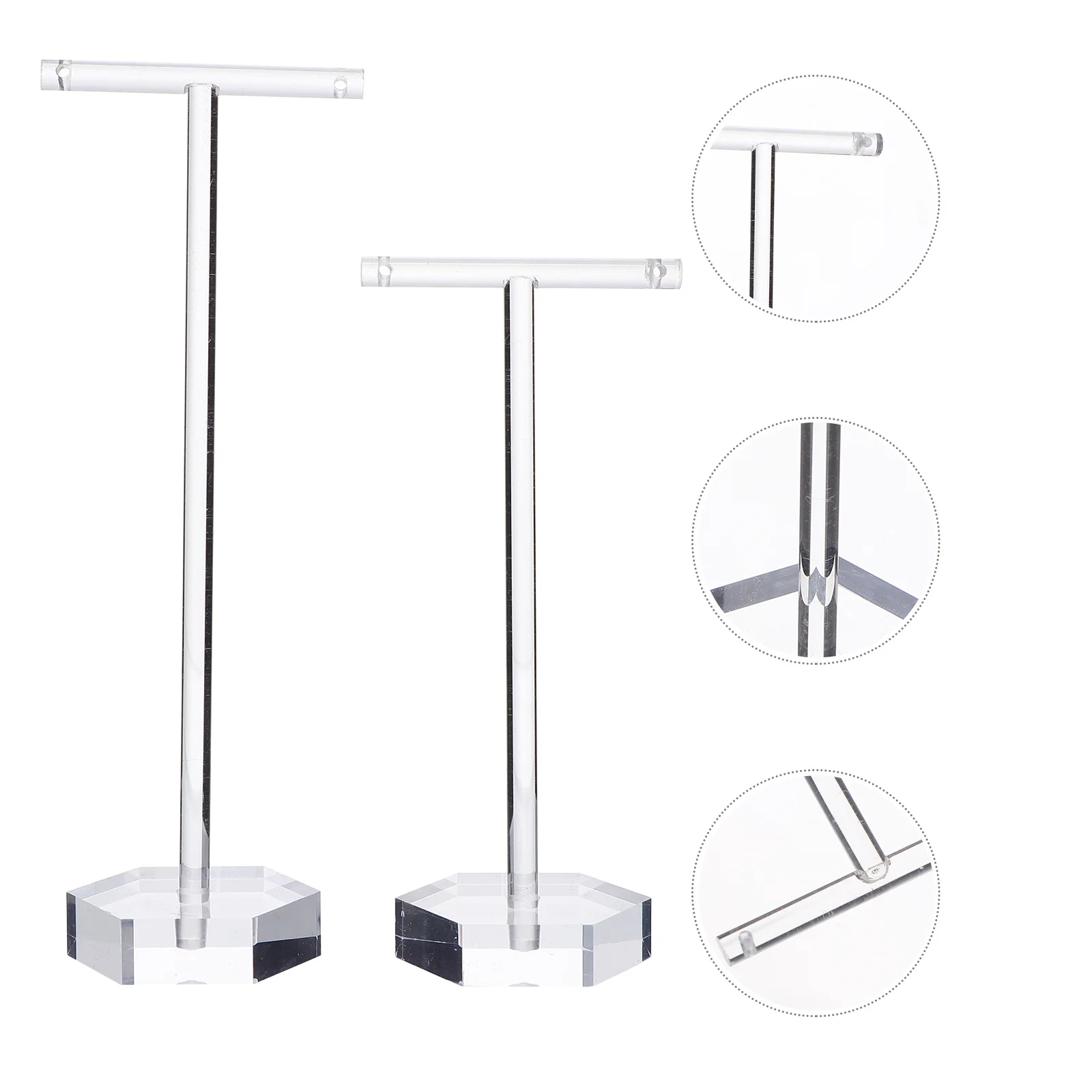 

1Set Acrylic Earring Organizer Jewelry Display Stand 2 Sizes Jewelry Storage Rack for Home Shop Use Earring Holder