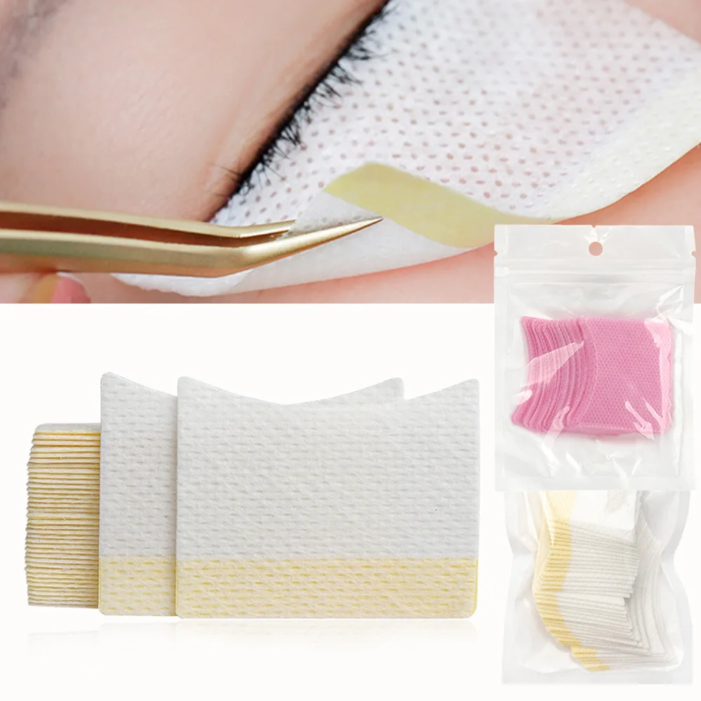 40pcs Disposable Cotton Eyelashes Patch Sticker for Removing Lashes Extension Supplies Makeup Tools Eye Pads Under Eyelash Pads