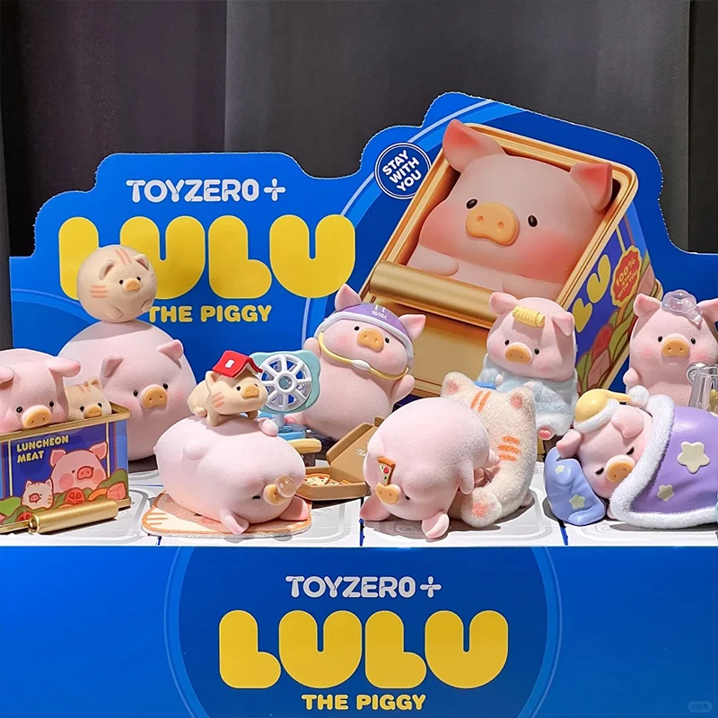 Lulu Piggy With You Series กล่องตาบอด Stay Anime ตุ๊กตาตุ๊กตา Surprise Guss กระเป๋า Kawaii เครื่องประดับตกแต่งของเล่นเด็กของขวัญ