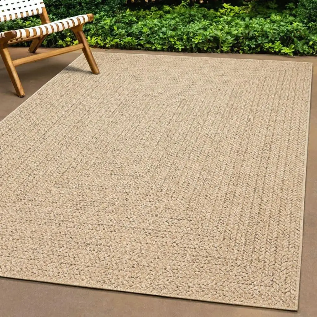 ZIZUR 240x340 cm Jute Look Area Rug for Indoor & Outdoor Use - Stylish & Durable Design