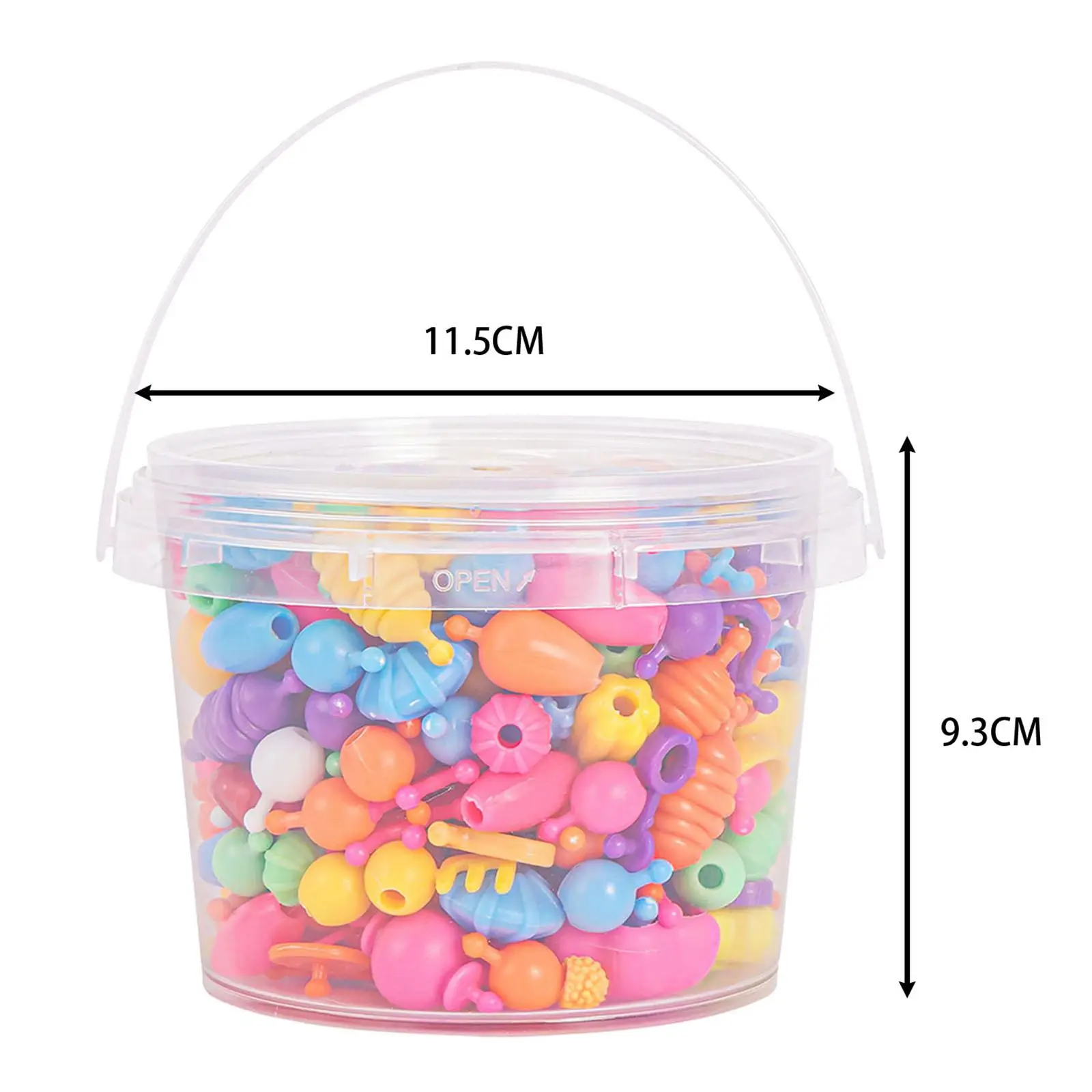 Beads Kids DIY Jewelry Making Kit Arts Bead Kit Jewelry Set Toys Snap Bead Crafts for Earrings Necklace Girls Children Gift