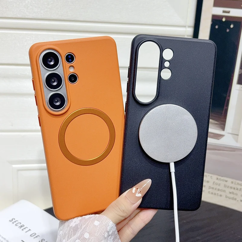 Magnetische Ultradünne Mattierte Hautfreundliche Hülle für Samsung Galaxy S26 Ultra S25Ultra S24Ultra Matte Kabellose Ladekompatible Sturzsichere Abdeckung – Detail 2