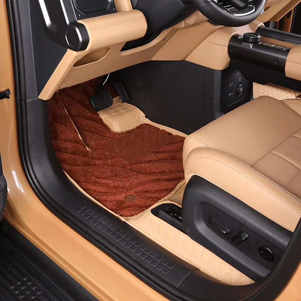 Fully Enclosed Leather Foot Pad Fit For GAC XT80 Yue7 2026 2027 Double Layer Detachable Carpet Automotive Modification Supplies