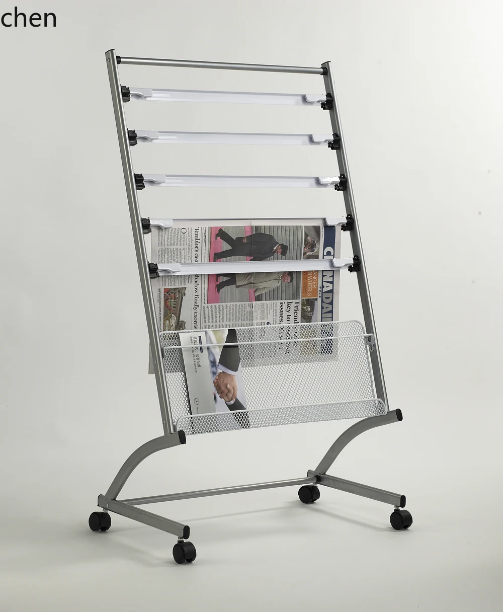HT Newspapers, Newspapers, Books and Magazines Rack Publicity Aluminum Alloy Iron Multilayer