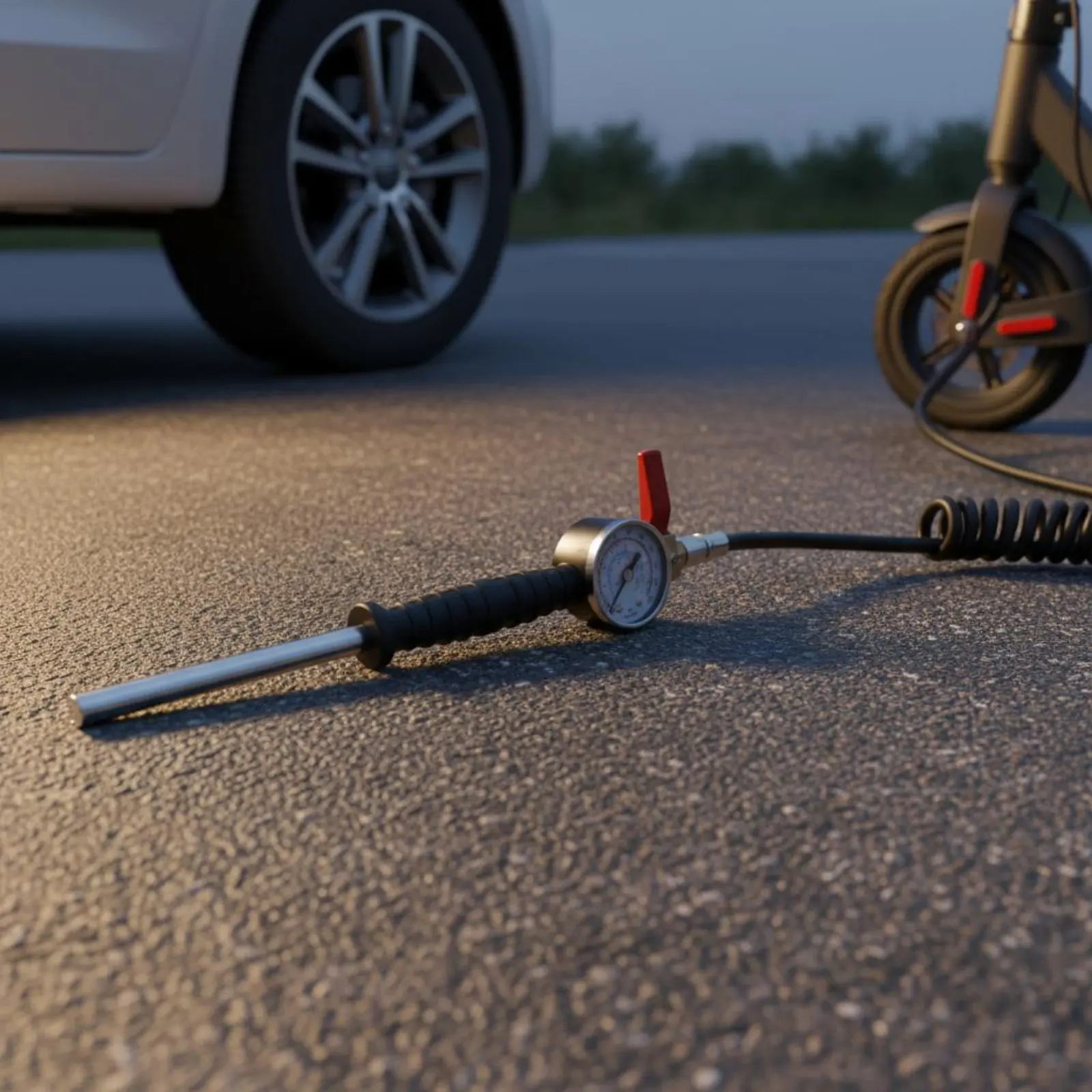 Quick Tire Inflation Rod Easy to Use Manual Tire Inflator Air Chuck Rod Leakproof Vehicle Tool Non-Slip Grip for Garage view 2