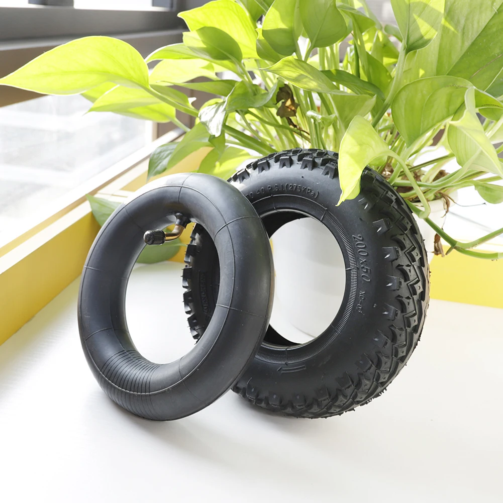 8 Inch 200*50 Electric Scooter Inner Tube And Off-Road Tyre Thicken Inflatable Tires For 8x2  Wheel Scooter Front Rear Tyre