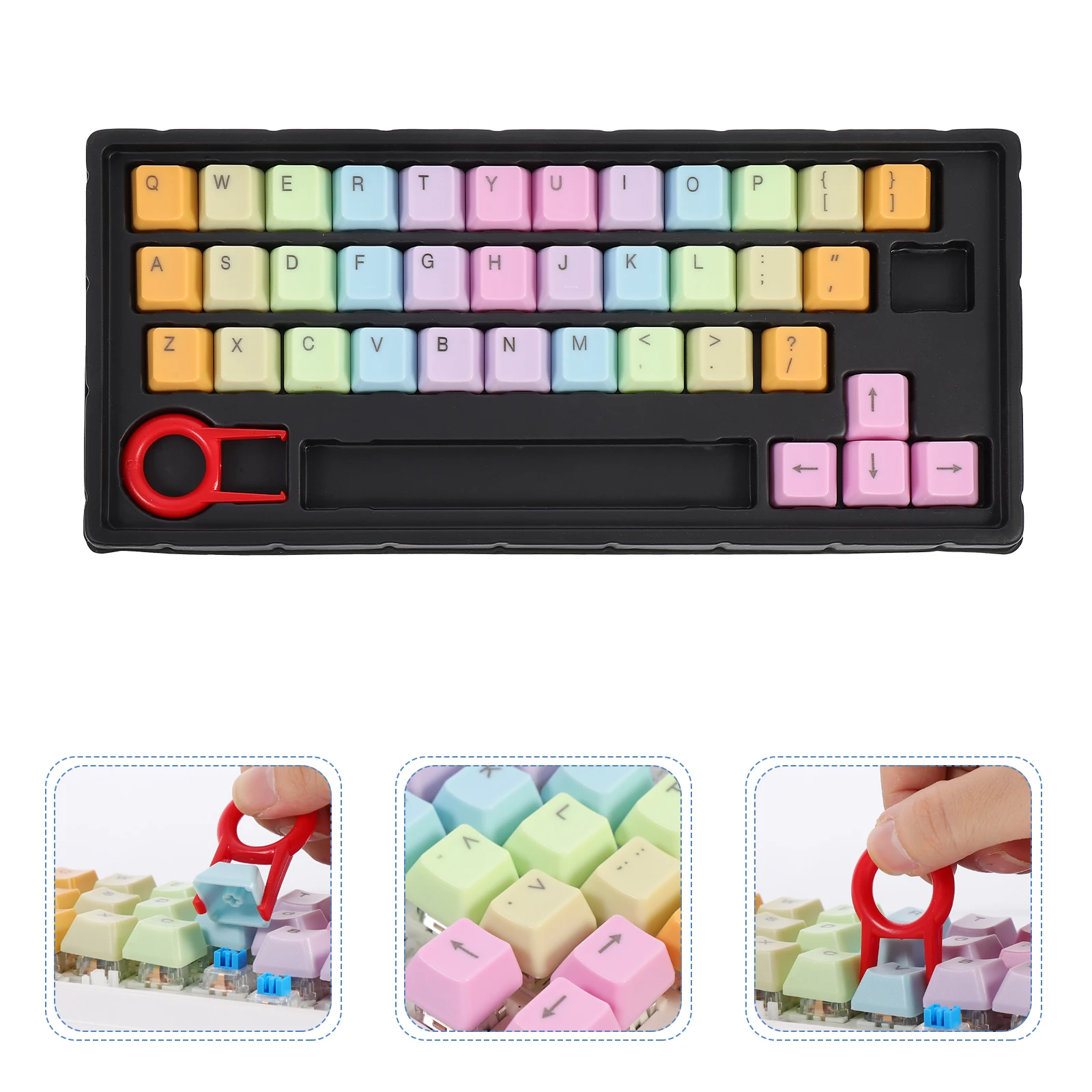 

Keycaps DIY Kit Household Home Computer Mechanical Keyboard Premium Colorful Chic