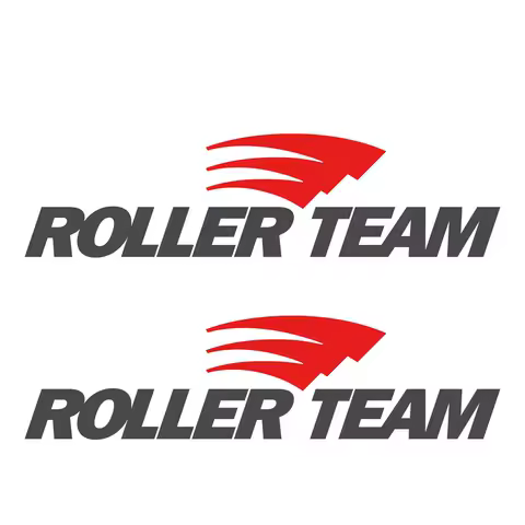 2pcs Roller Team 65cm x 17cm Decal Sticker Motorhome Camper Campervan Caravan