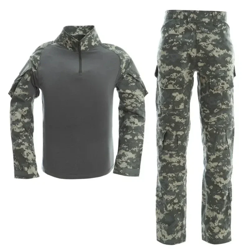 Long-sleeved Hunting Set Hjumping Men's Tactical Training Combat Uniform Two-piece Instructor Tactics Set Camouflage Uniform