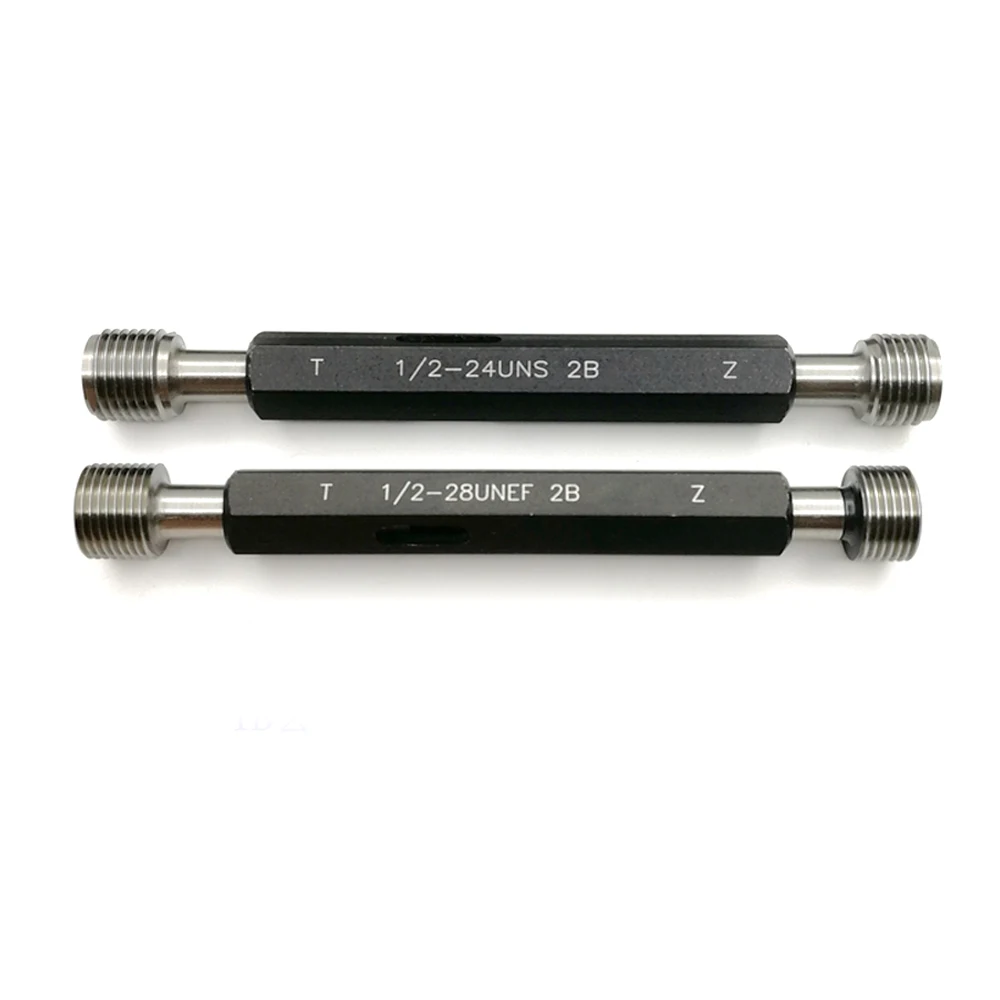 UN UNC UNF 1/2 2B Medidores de rosca unificados 1/2-20 Roscas finas Ferramentas de medição de plugue de parafuso UNEF UNS 1/2-13 1/2-24 1/2-28 1/2-32