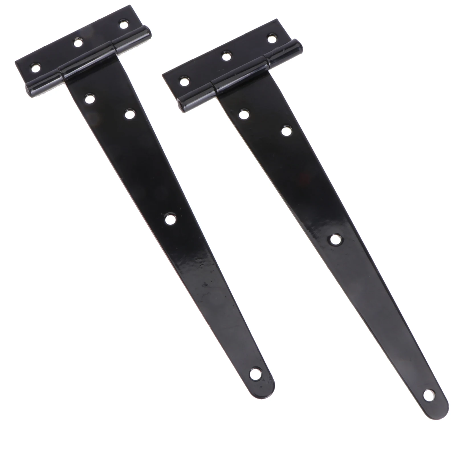 

2PCS T Inches Black Heavy Duty Furniture Gate Furniture T Shape Hinges Hinges for Cabinet Doors Triangle Hardware