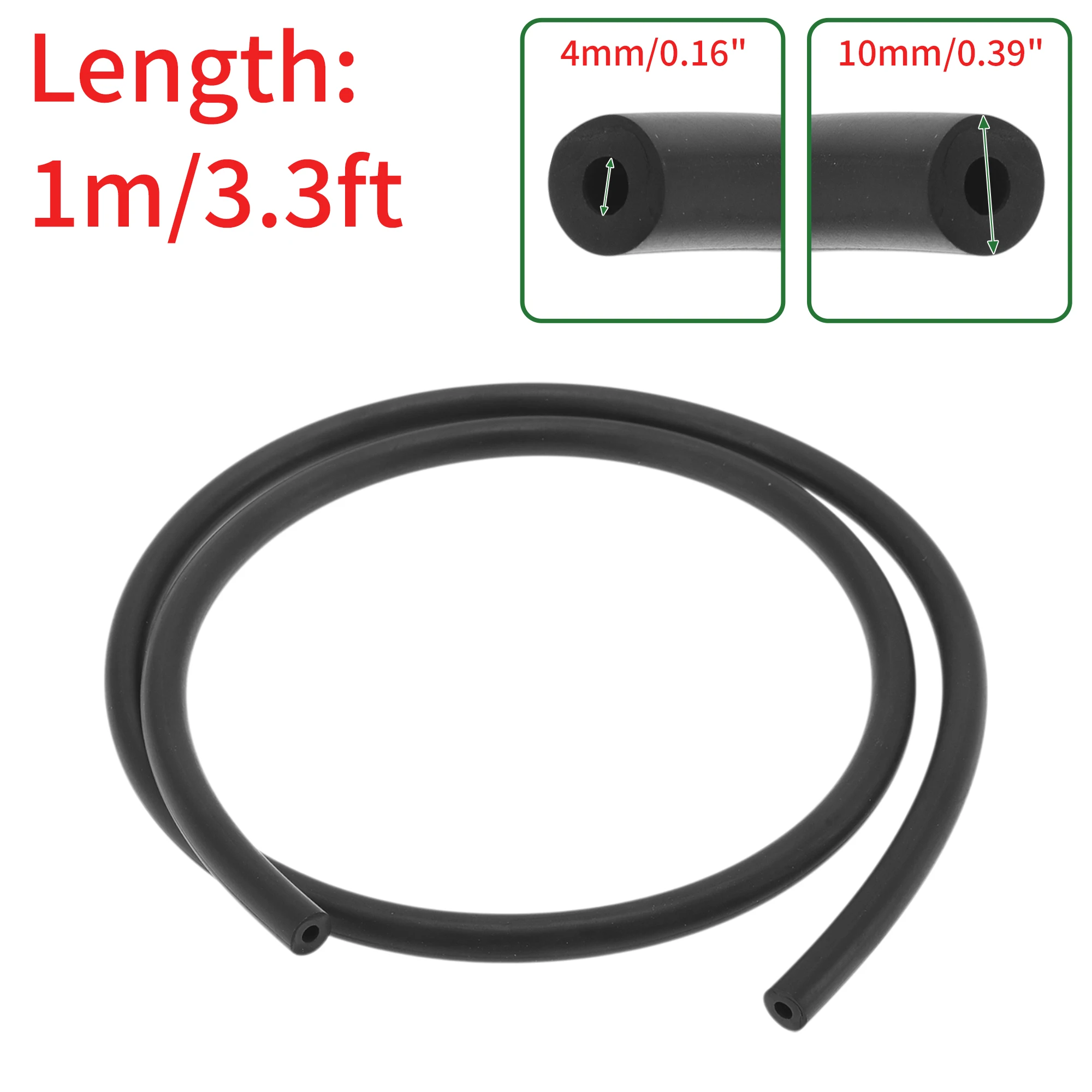 

UXCELL Шланги для смазочного масла 4 мм/0,16 дюйма 10 мм/0,39 дюйма 1 м/3,3 фута Водяной шланг Трубка