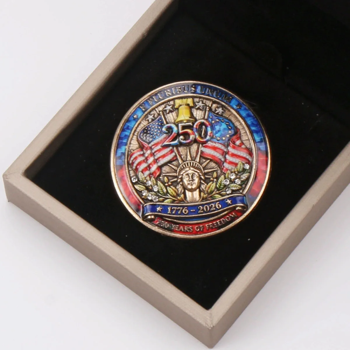 250th Anniversary Badge Emblem of The Founding of The United States Pin Independence Day Clothing Accessories Brooch