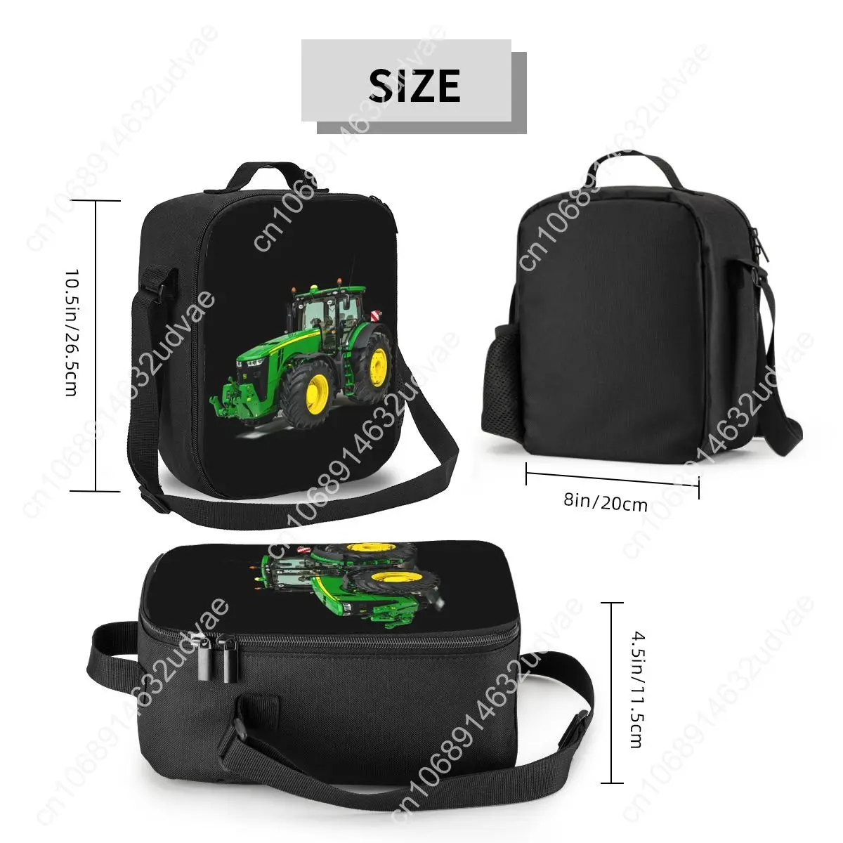 Sacs à déjeuner isolés thermiques pour tracteur personnalisé, fourre-tout Portable pour femmes, pour Camping en plein air voyage, boîte à nourriture multifonction Bento