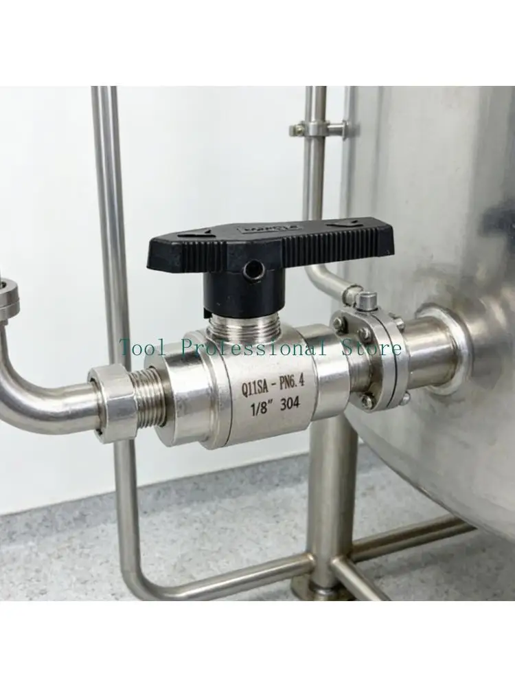 57QF Reliability Sealing Performances Ball Valves Tees Style In 304 Stainless Steel Various Size Choices