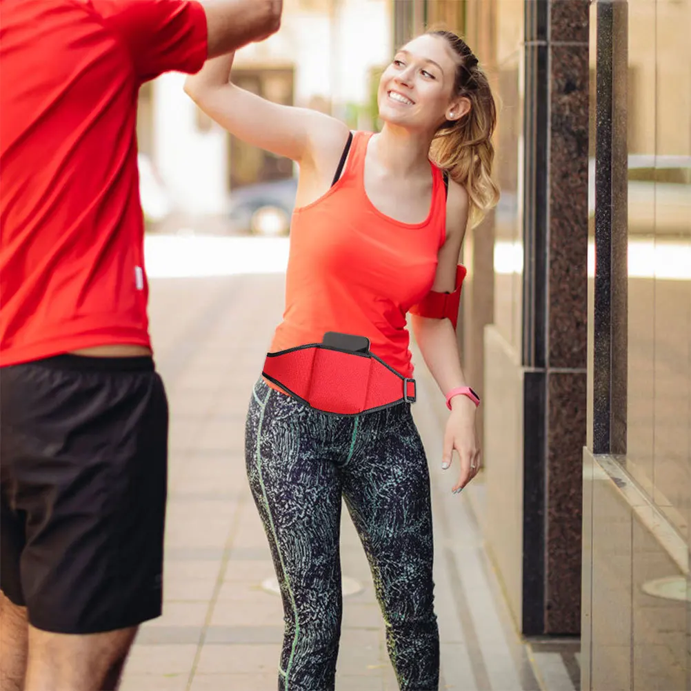 

2Pcs Portable Mic Pouch Water-Resistant Waist Pack for Running and Exercise Built-in Phone Compartment for Outdoor Training