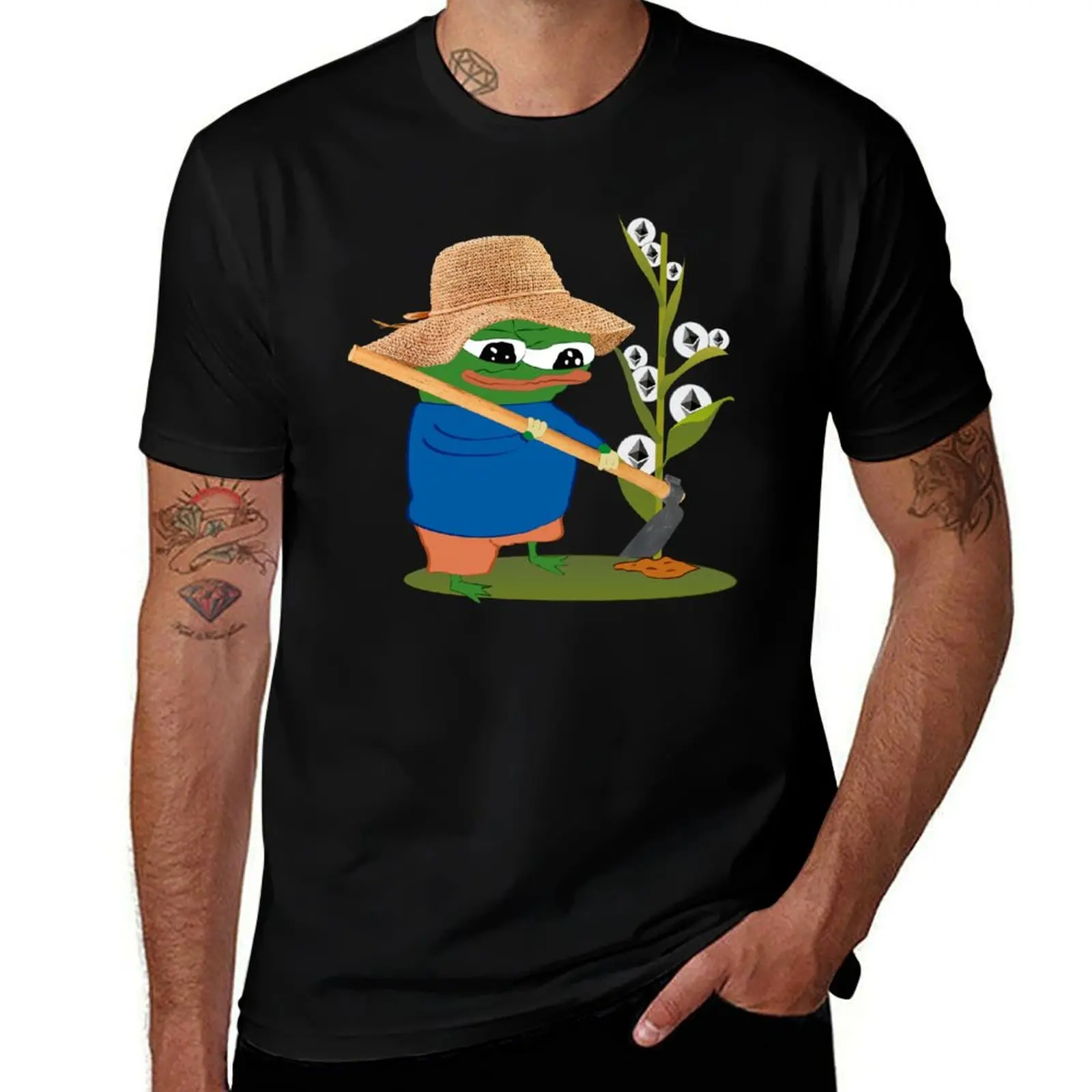Pepo Yield Farming |   T-shirt Ethereum Work Utility, t-shirt décontracté