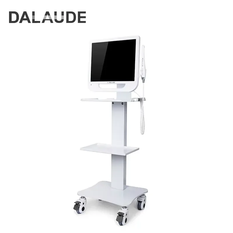 3 Tier Metal Dental Equipment Trolley Cart With Power Socket Mobile Storage Rack For Clinic Hospital Instrument Organizer