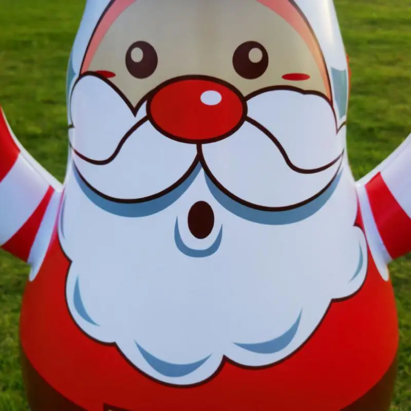 New Christmas Decora Party Garden Decoration 80CM LED Remote Control Light Emitting Inflatable Tumbler Santa Claus Snowman