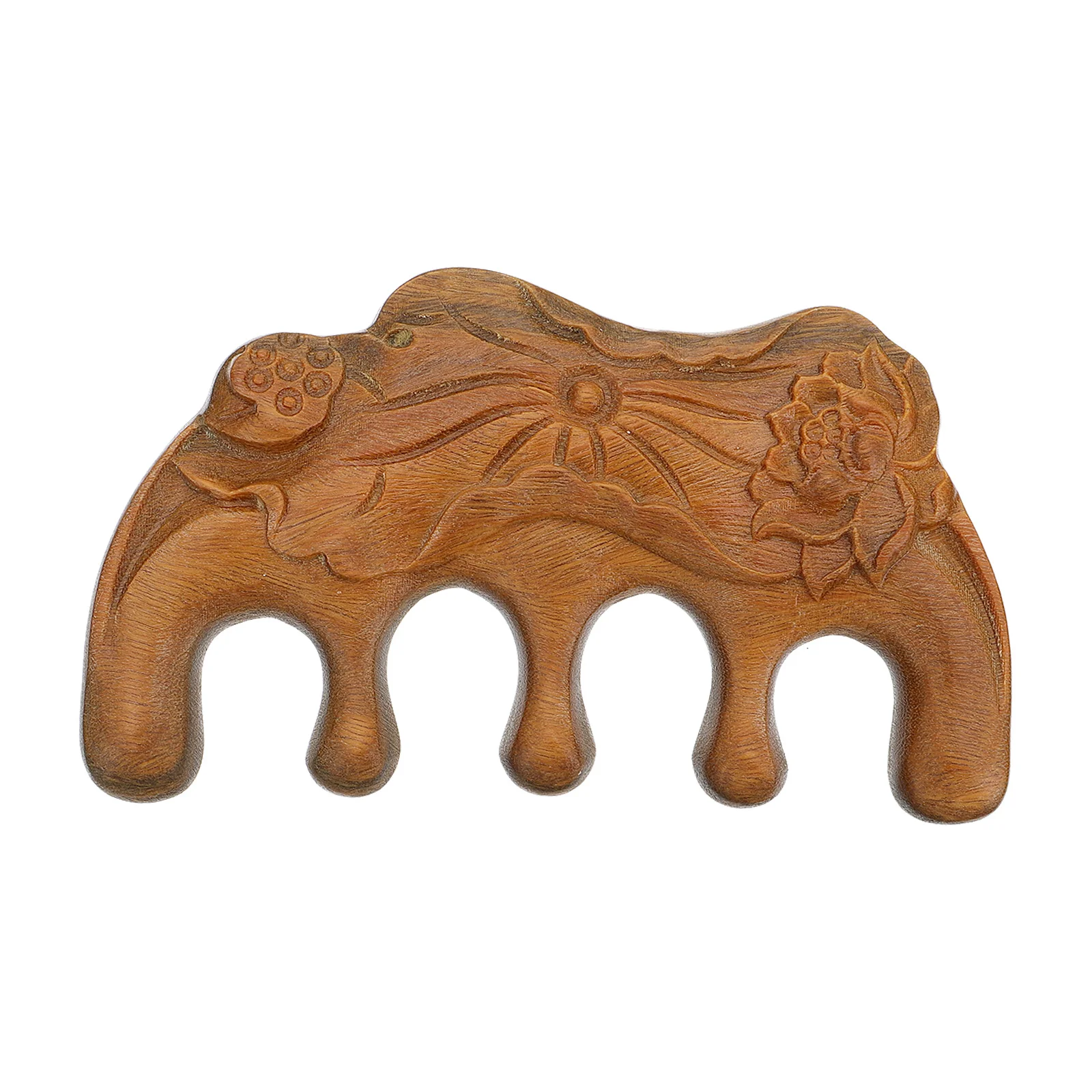 

1Pcs Wide Tooth Massage Comb Sandalwood Anti-Static Hair Comb Scalp Massager Hair Caring Relaxation Massager Handheld Scratcher