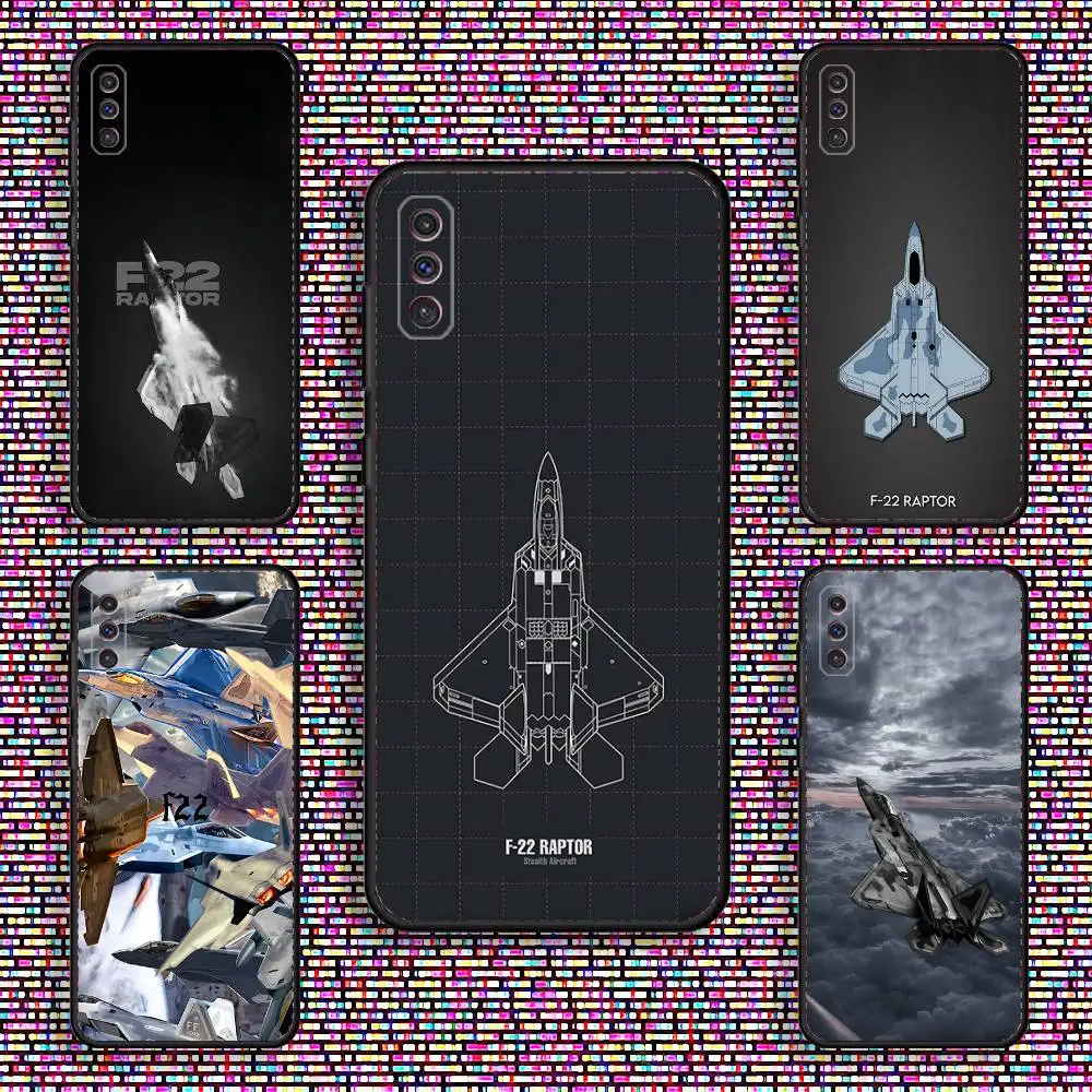 

Fighter Plane F-22 Raptor Phone Case For Samsung S 25,24,23,22,30,21,10,9,Ultra,Plus,Lite,FE,4,5 G Black Soft Case