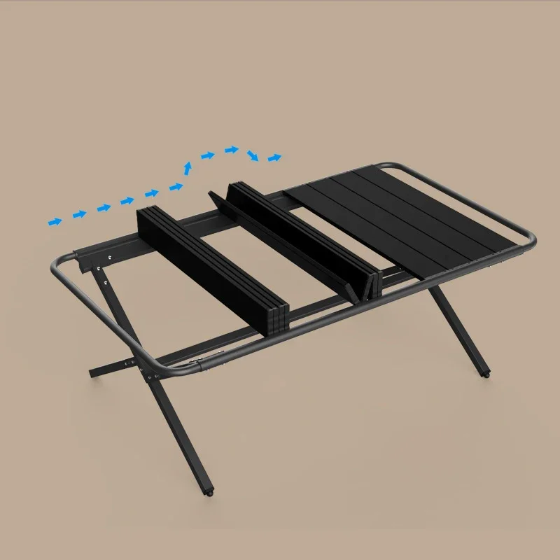 X-type Nonslip Rustproof Outdoor Folding Camping Table for Barbecue Tourist Beach Garden Ultra-light Portable Picnic Accessories