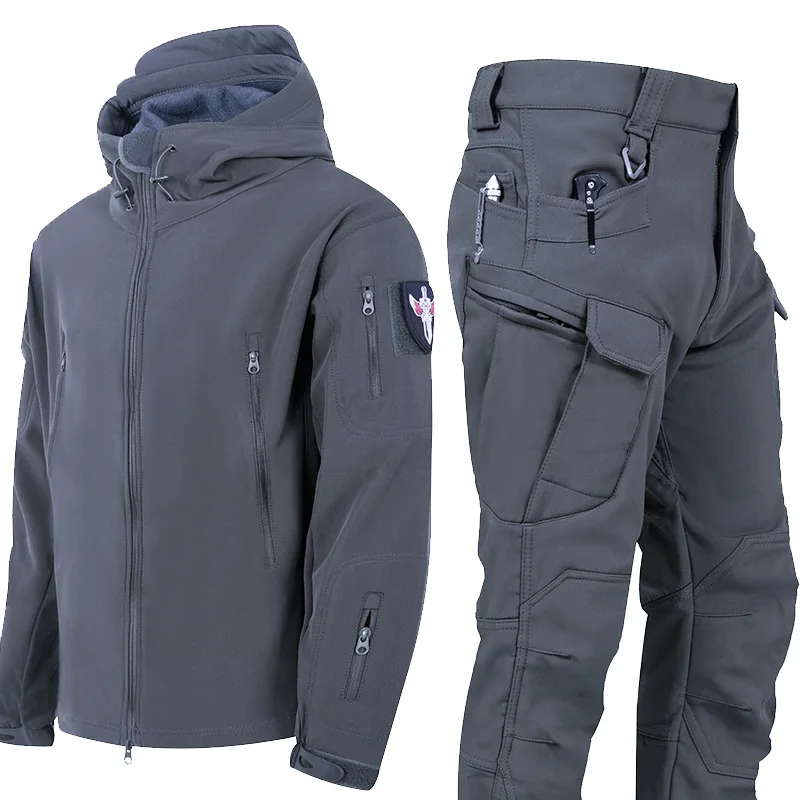 

Tactical Waterproof Camouflage Clothing Sports Suit Men's Winter Suit Shark Skin Assault Suit Warm and Waterproof Tactical Suit