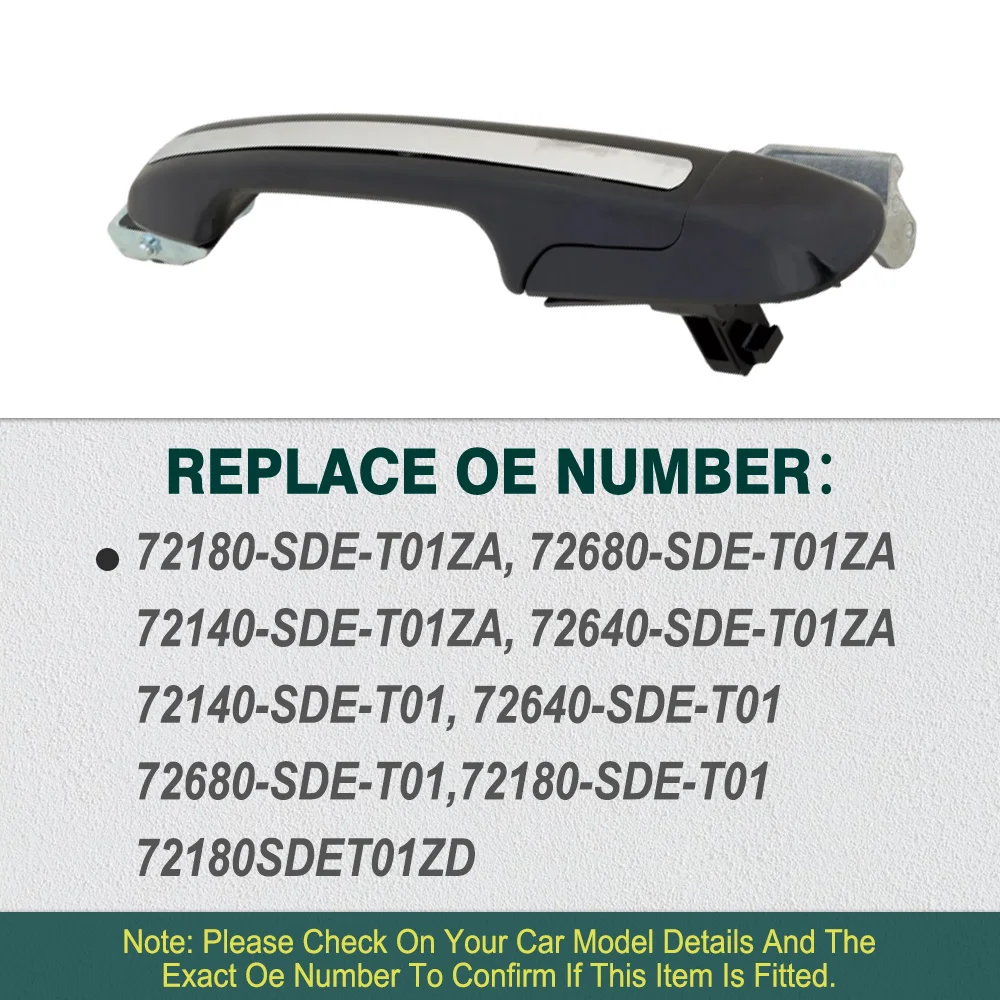 Für Honda Accord 2003 2004 2005 2006 2007 Auto Außen Außerhalb Türgriff Vorne Hinten Links Rechts 72180-SDE-T01 Linkslenker