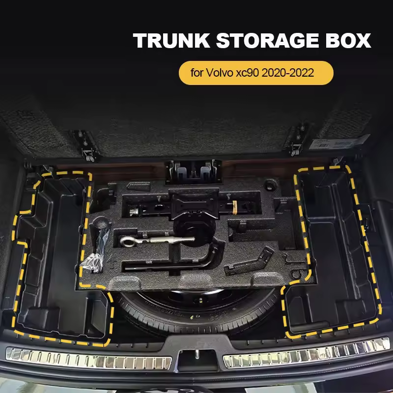 Estilo do carro para volvo xc90 caixa de armazenamento tronco 2020 2021 2022 2023 2024 carros acessórios