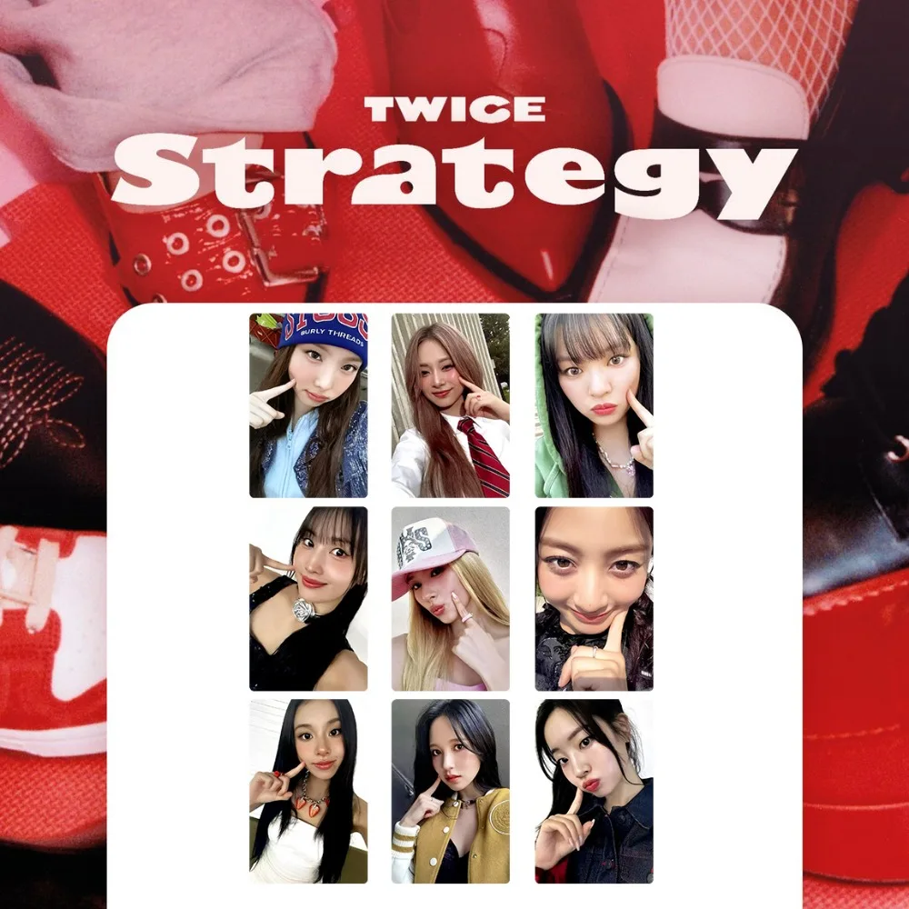 Kpop Twice 14th Mini Album Strategie Fotokarte LOMO Karte Nayeon Jeongyeon Momo Sana Jihyo Mina Dahyun Chaeyoung Tzuyu Fans Geschenk