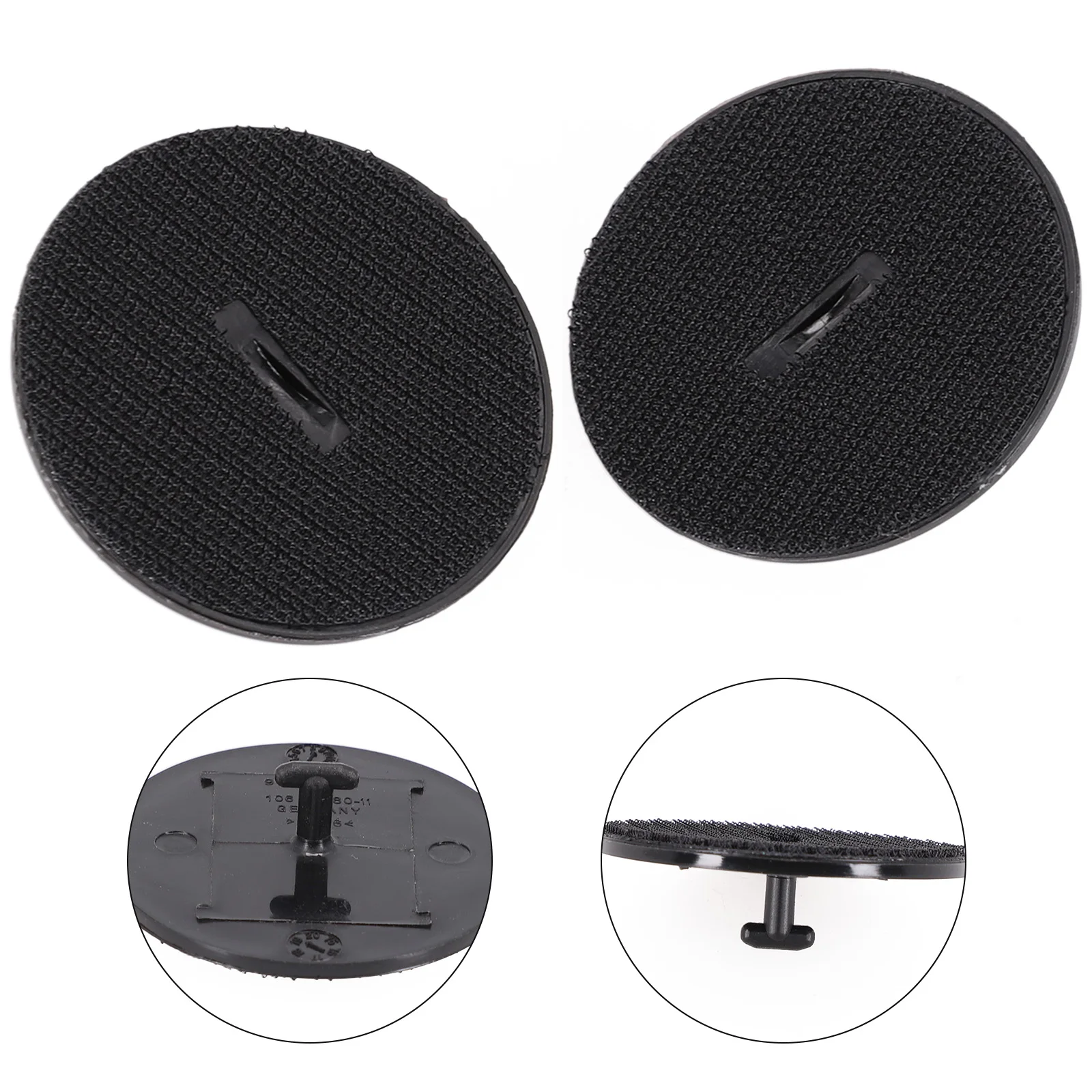 2pcs Floor Mat Clips 07149166609 T-shaped Anchor Plate Lock  For BMW -1 3 5 6 7 X3 X4 X6 Series For MINI Models