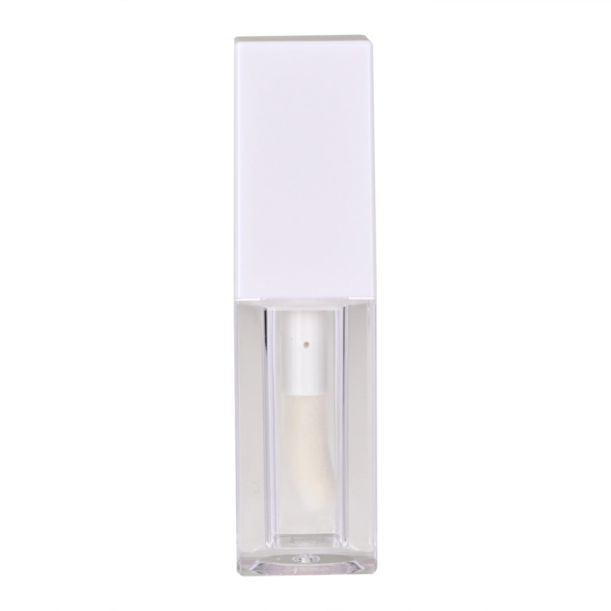 Tubo de brillo de labios vacío, botellas rellenables de plástico transparente, tubo de esmalte de labios, botella de lápiz labial DIY, contenedor de muestra de cosméticos, 5ml