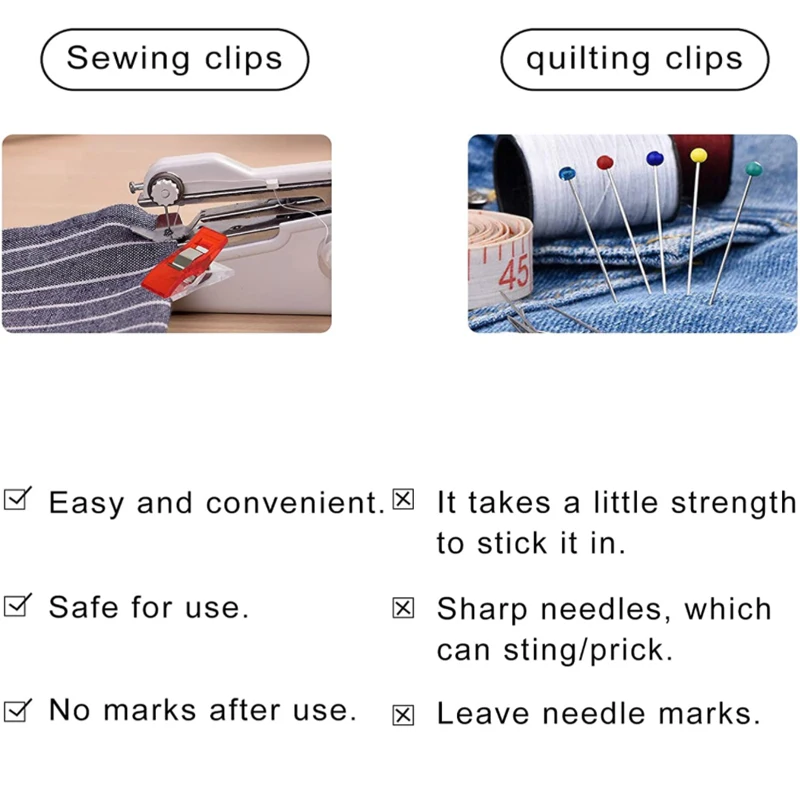 25/50Pcs Multipurpose Sewing Clips Colorful Clips Plastic Clip Storage Positioning Patchwork Sewing Clip Safety Clips Assorted