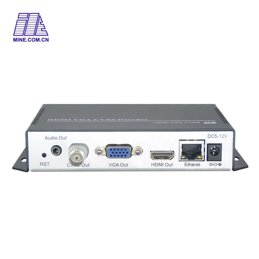 4K H.265 HDMI CVBS Video Decoder SRT RTMP UDP HLS Stream Receiver