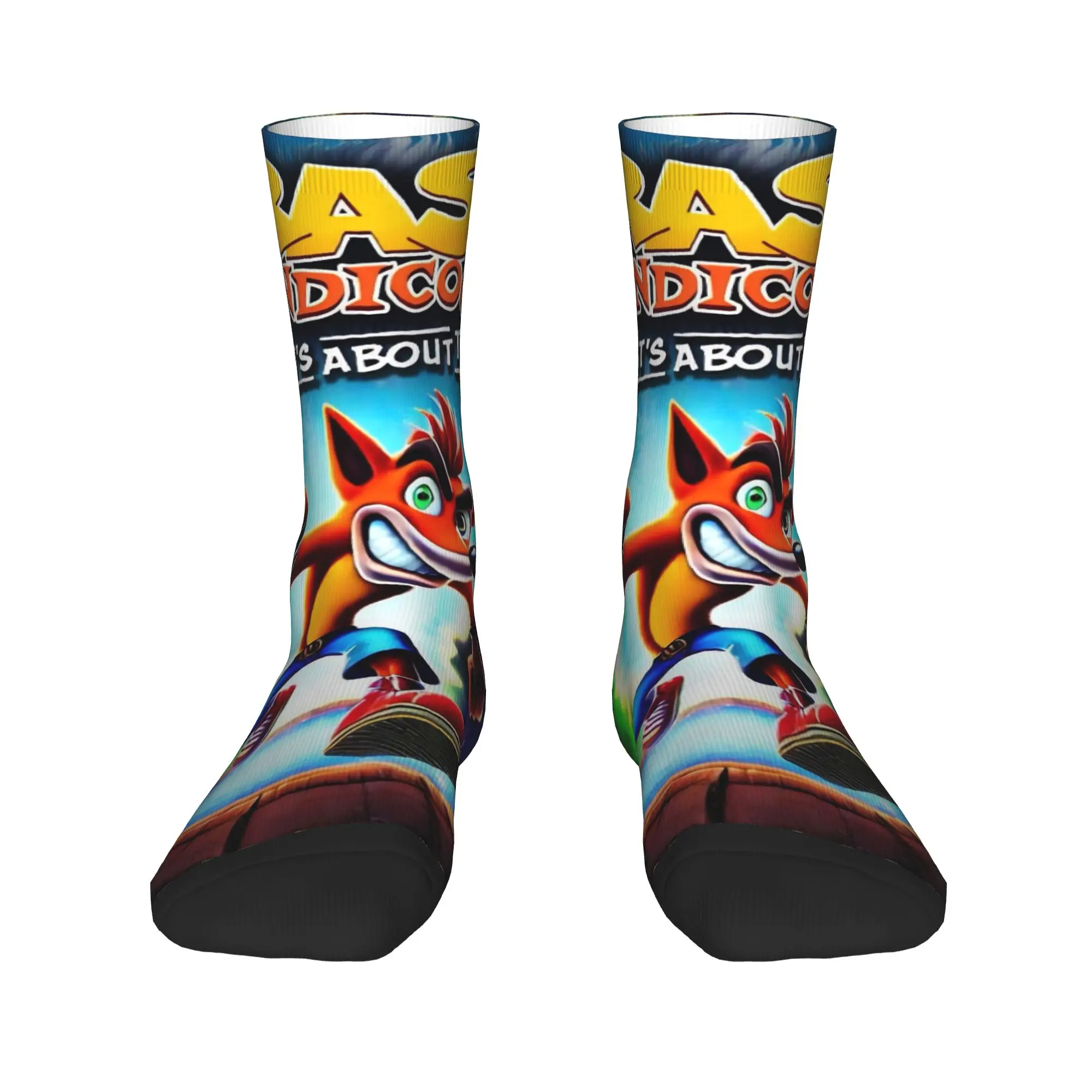 Crashs Bandicoots, чулки, носки для отдыха, теплые мягкие носки для пары, осенние нескользящие носки с принтом для занятий спортом на открытом воздухе, подарок